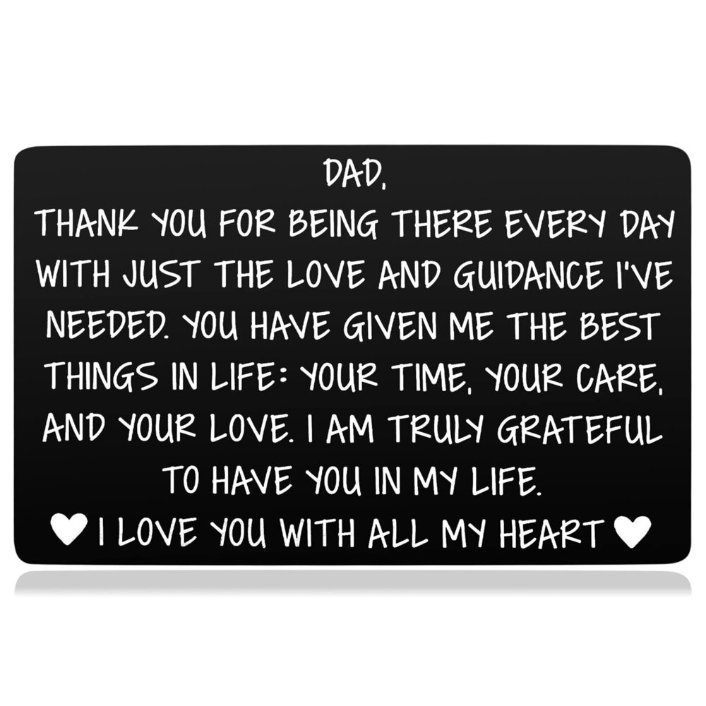 6109 Wallet Note Card Gift For Dad Fathers Day Gift From Kids Birthday